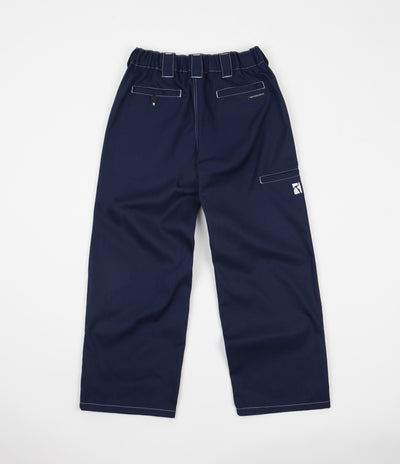 Poetic Collective Painter Pants - Navy / White Seams