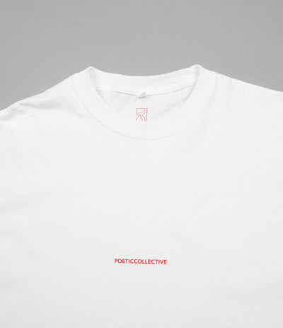 Poetic Collective Repetition Long Sleeve T-Shirt - White