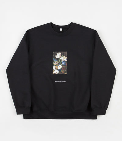Poetic Collective Still Life Crewneck Sweatshirt - Black