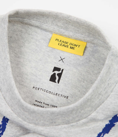 Poetic Collective x PDLM Doodle T-Shirt - Grey