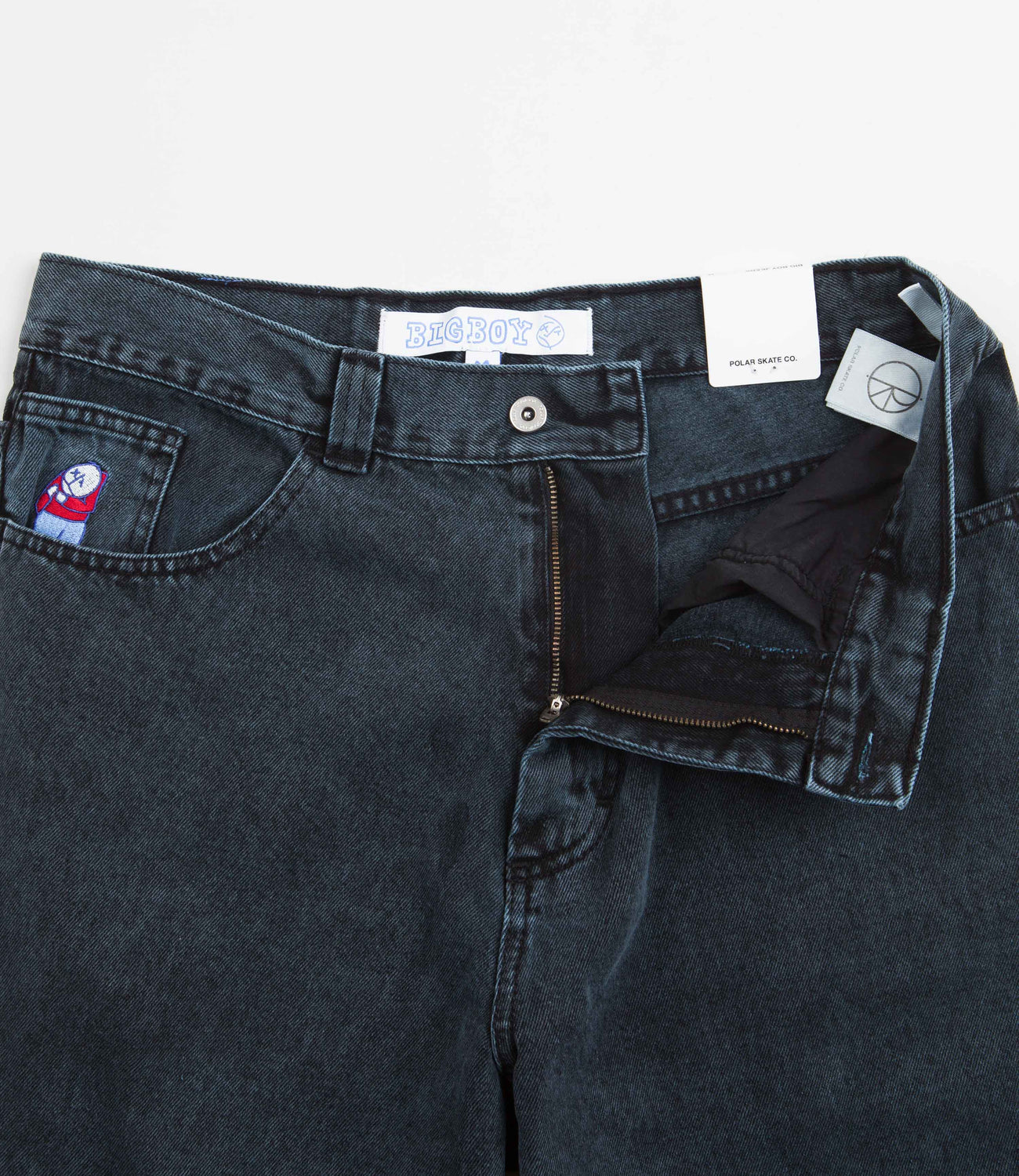 Polar Big Boy Jeans - Cyan Black | Flatspot