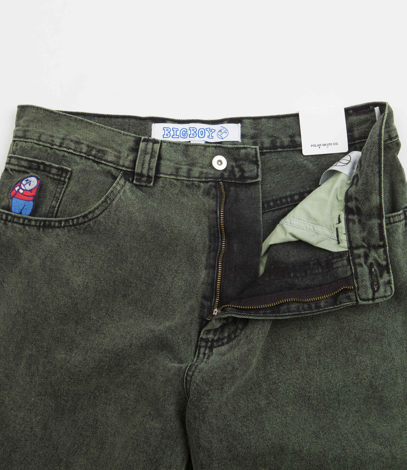 Polar Big Boy Jeans - Mint Black | Flatspot