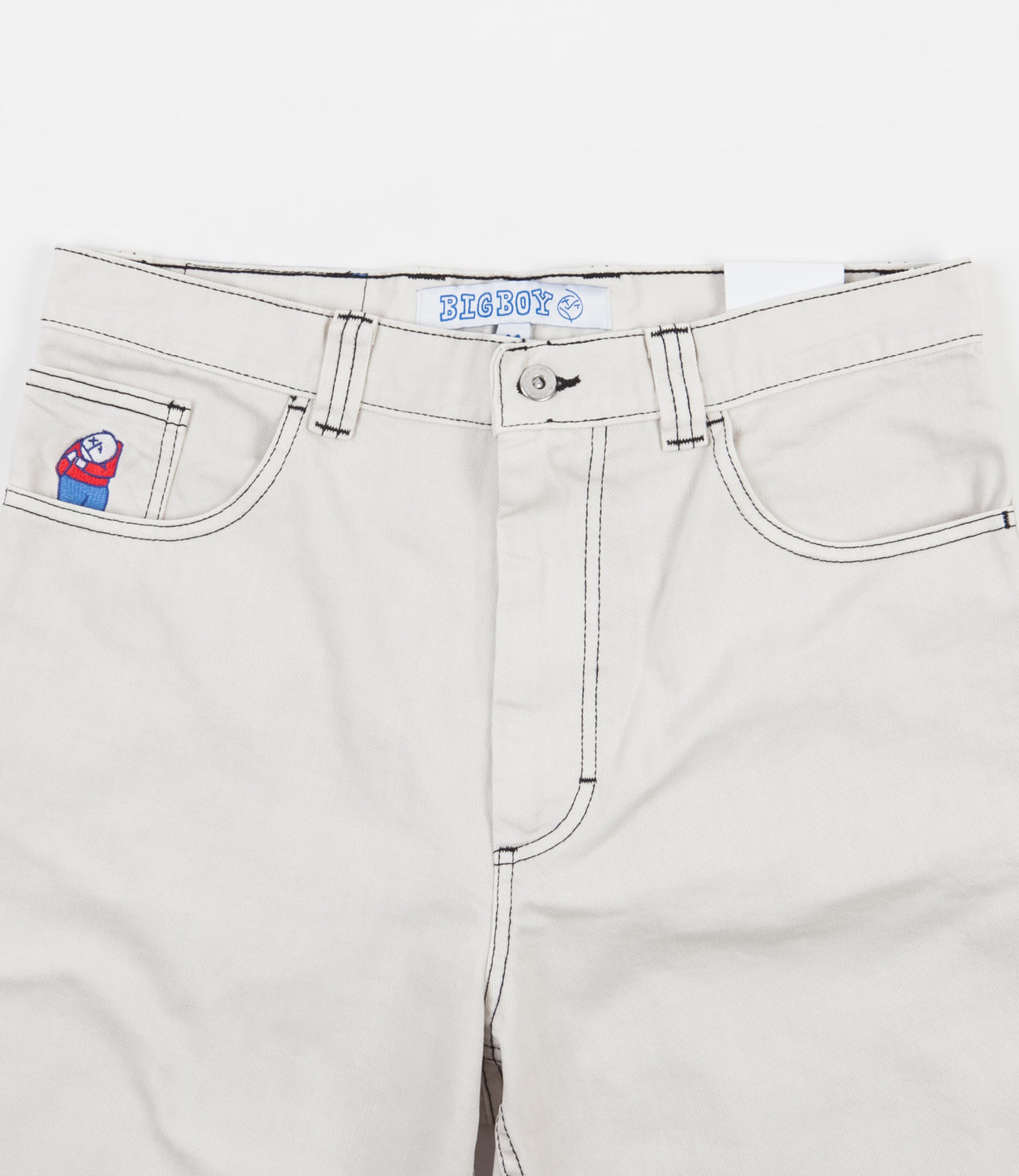Polar Big Boy Shorts - Washed White | Flatspot
