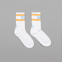 Polar Big Boy Socks - White / Aqua / Orange thumbnail