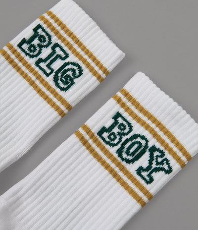Polar Big Boy Socks - White / Teal / Orange