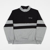 Polar Block Zip Sweatshirt - Black / Grey Heather thumbnail