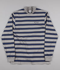 Polar Brady Mock Neck Shirt - Grey / Navy / Light Blue