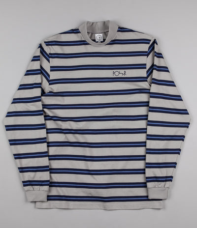Polar Brady Mock Neck Shirt - Grey / Navy / Light Blue