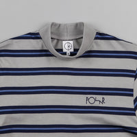 Polar Brady Mock Neck Shirt - Grey / Navy / Light Blue thumbnail