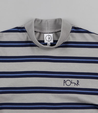 Polar Brady Mock Neck Shirt - Grey / Navy / Light Blue
