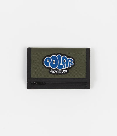 Polar Bubble Logo Key Wallet - Olive