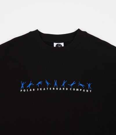 Polar Cartwheel Crewneck Sweatshirt - Black