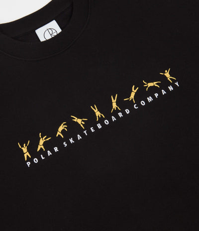 Polar Cartwheel Crewneck Sweatshirt - Black / Yellow