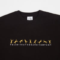 Polar Cartwheel Crewneck Sweatshirt - Black / Yellow thumbnail