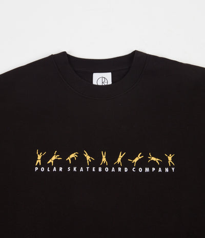 Polar Cartwheel Crewneck Sweatshirt - Black / Yellow