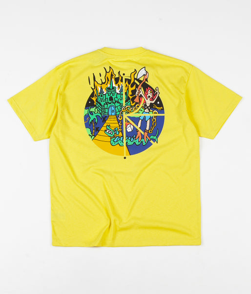 Polar Castle Fill Logo T-Shirt - Yellow | Flatspot