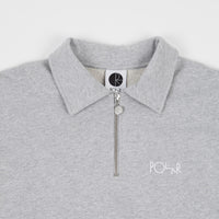 Polar Collar Zip Sweatshirt - Sport Grey thumbnail