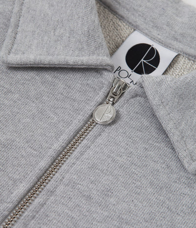 Polar Collar Zip Sweatshirt - Sport Grey