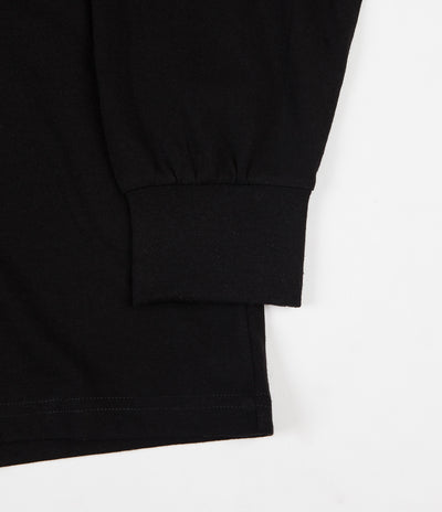 Polar Contrast Long Sleeve T-Shirt - Black