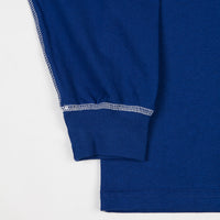 Polar Contrast Long Sleeve T-Shirt - Dark Blue / White thumbnail