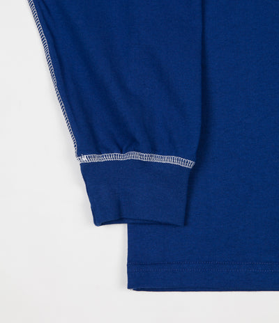 Polar Contrast Long Sleeve T-Shirt - Dark Blue / White