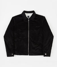 Polar Cord Zipped Jacket - Black