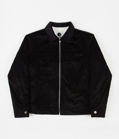 Polar Cord Zipped Jacket - Black