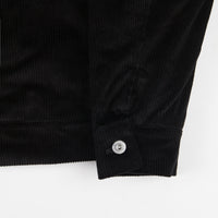 Polar Cord Zipped Jacket Black Flatspot