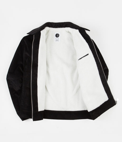 Polar Cord Zipped Jacket - Black | Flatspot