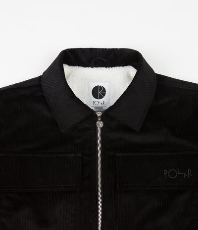 Polar Cord Zipped Jacket - Black
