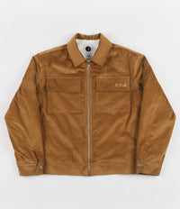 Polar Cord Zipped Jacket - Tan