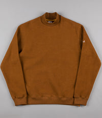 Polar Cozy Mock Neck Sweatshirt - Caramel