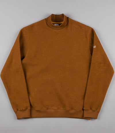Polar Cozy Mock Neck Sweatshirt - Caramel