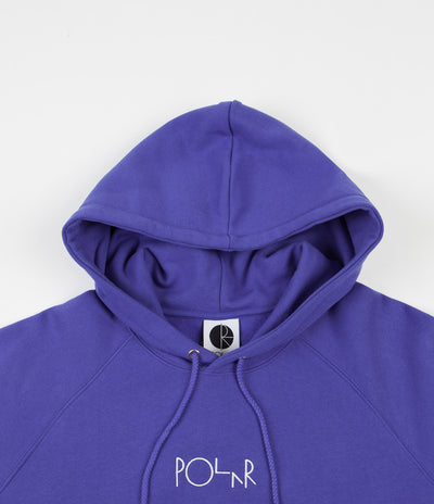 Polar Default Embroidered Hoodie - Violet