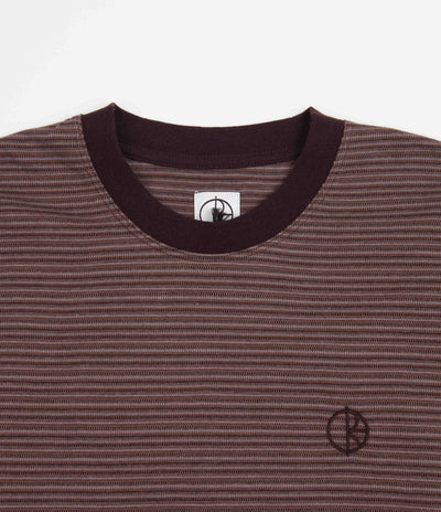 Polar Dizzy Stripe T-Shirt - Chocolate