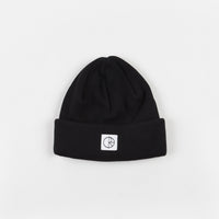 Polar Double Fold Cotton Beanie - Black thumbnail