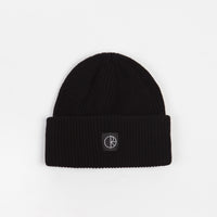 Polar Double Fold Merino Beanie - Black thumbnail