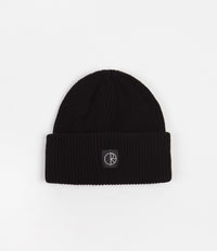 Polar Double Fold Merino Beanie - Black