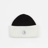 Polar Double Fold Merino Beanie - Black / White thumbnail