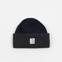 Polar Double Fold Merino Beanie - Navy / Grey thumbnail