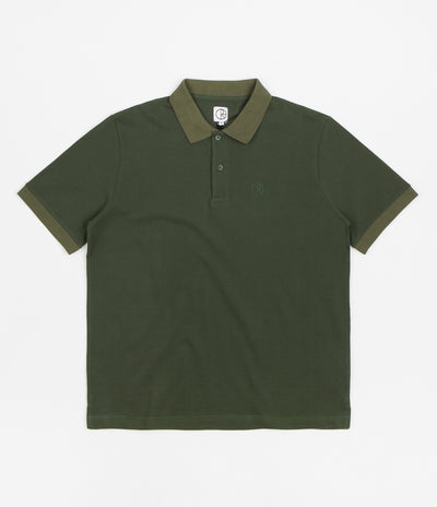 Polar Duo Polo Shirt in Dark Olive