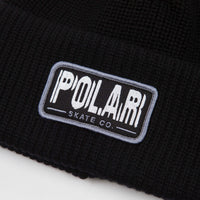 Polar Earthquake Merino Beanie - Black thumbnail