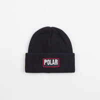 Polar Earthquake Merino Beanie - Navy thumbnail