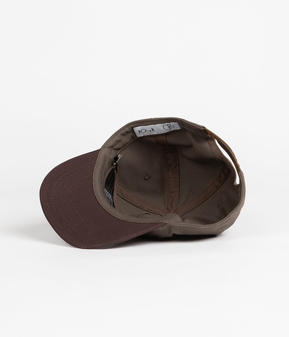 Polar Earthquake Patch Cap - Brown | Flatspot