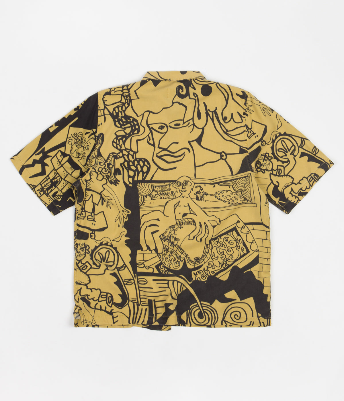 Polar Emile Art Shirt - Yellow / Black | Flatspot