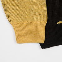 Polar Emile Knit Crewneck Sweatshirt - Black / Yellow thumbnail