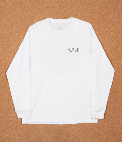 Polar Fill Logo Long Sleeve T-Shirt - White