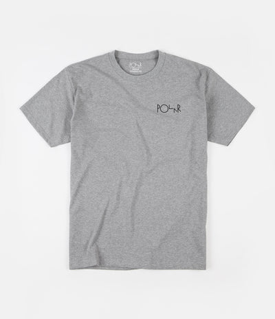 Polar Fill Logo T-Shirt - Heather Grey / Green