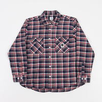 Polar Flannel Shirt - Navy / Red thumbnail