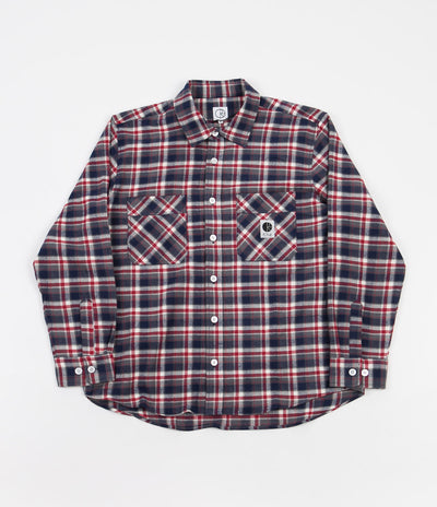Polar Flannel Shirt - Navy / Red